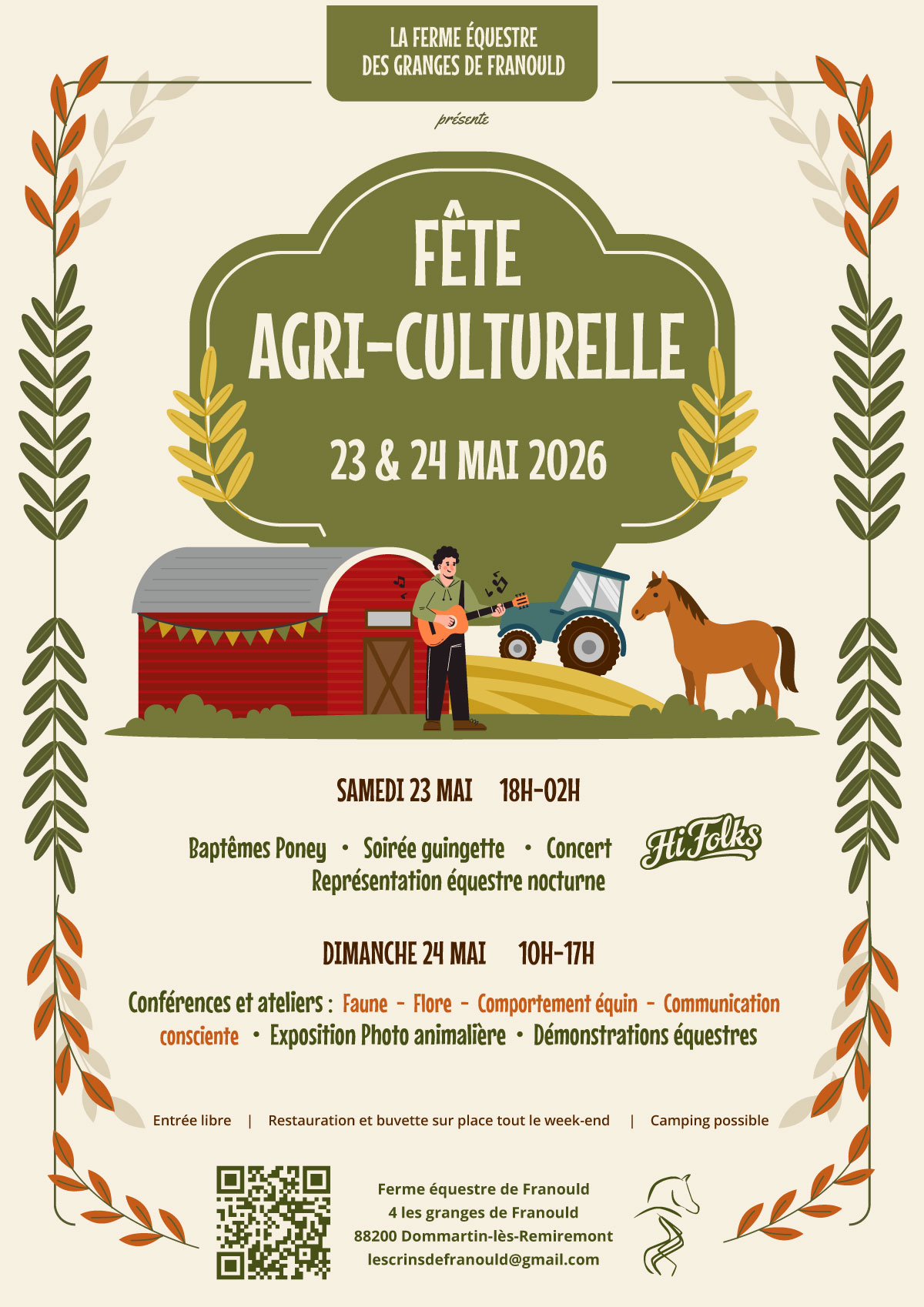 Affiche Fête agriculturelle